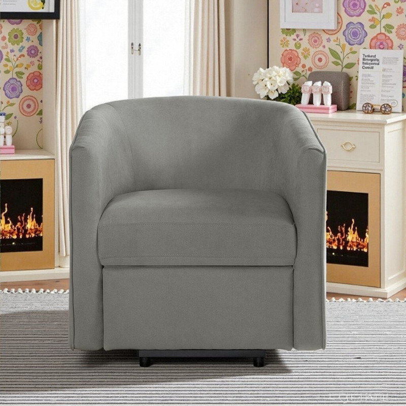 Fauteuil inclinable électrique avec repose-pieds, Gris