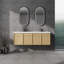 Meuble-lavabo mural avec double lavabo en résine