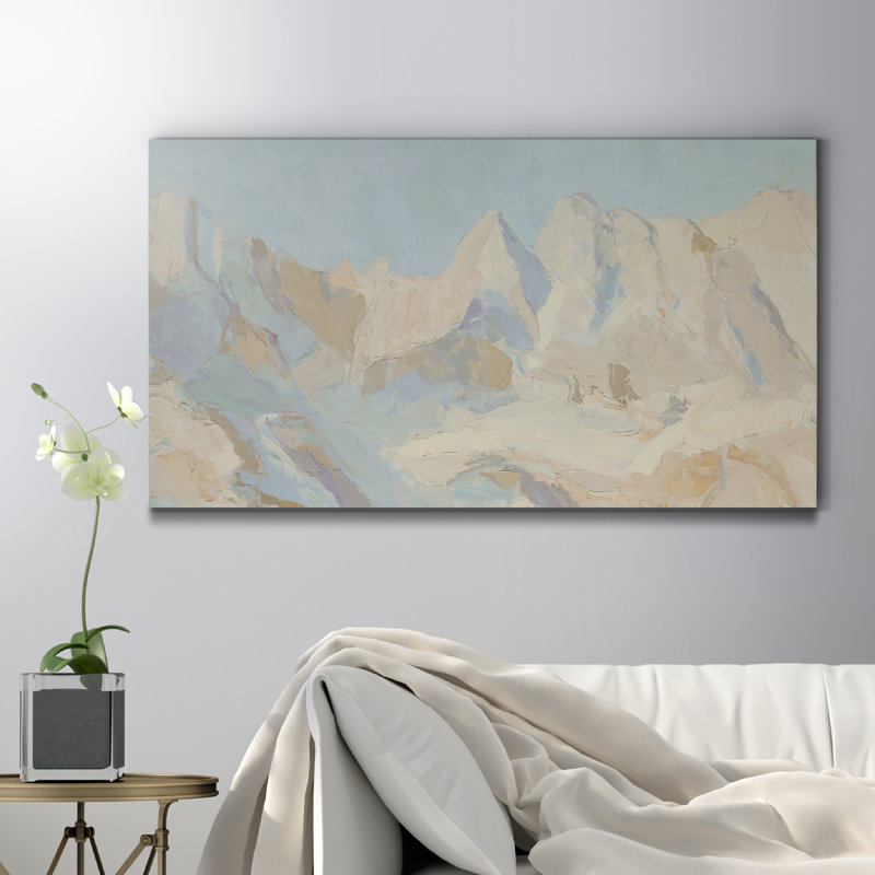 «Winter Range», peinture sur toile tendue, H 8 po x l 20 po x P 1 po