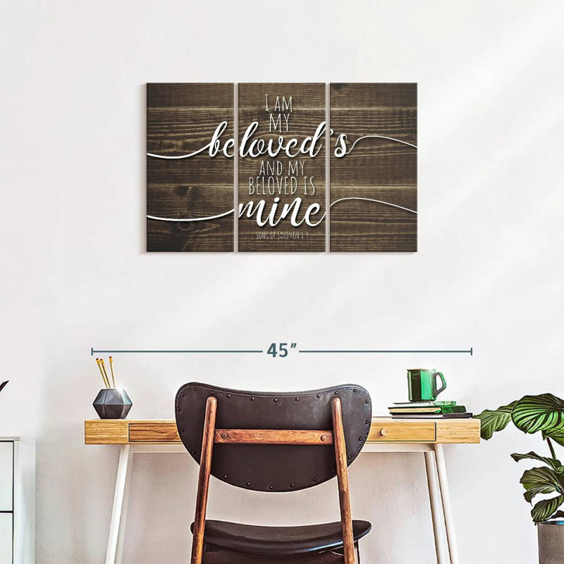 Tergel My Beloved Is Mine Sign, 20" H x 33" W
