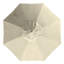 Parasol de patio gris 11 pi avec manivelle nervurée en aluminium en oléfine beige antique-1333245094