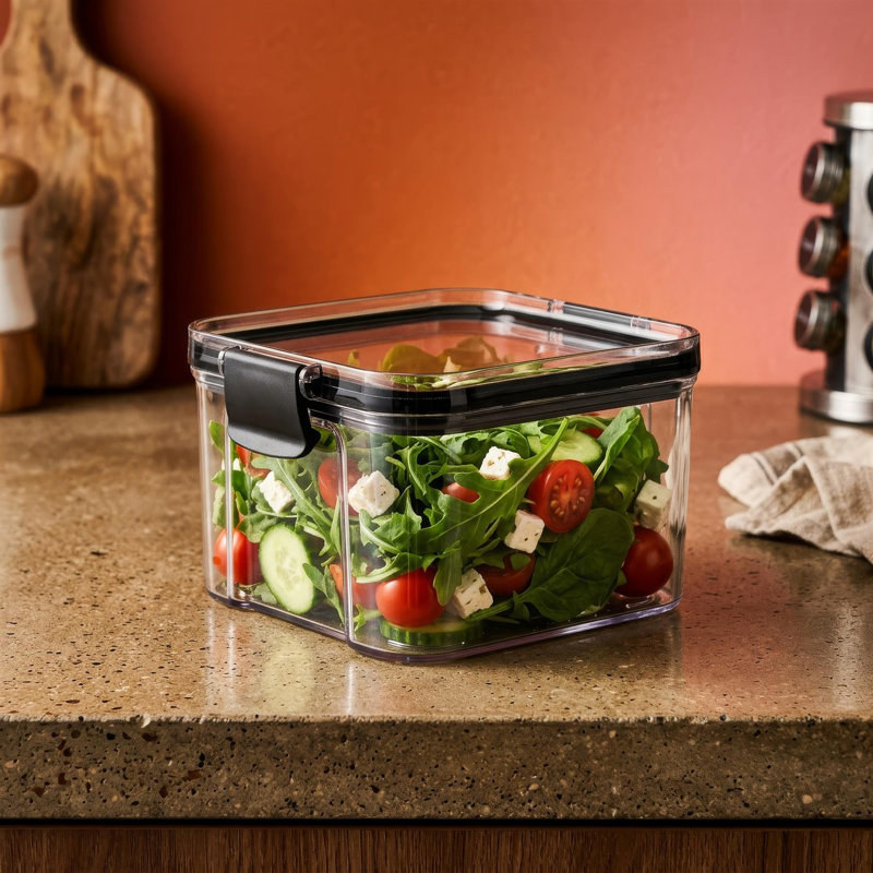 Argon Tableware 460ml Food Storage Container, Black