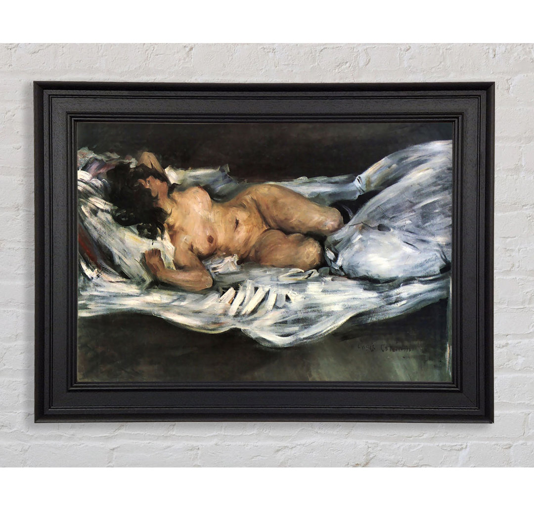 Gerahmtes Leinwandbild Nude von Lovis Corinth