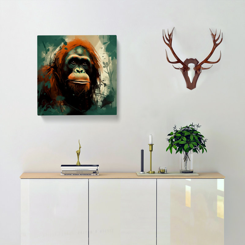 Orangutan - No Frame Print, 50cm H x 50cm W x 3cm D