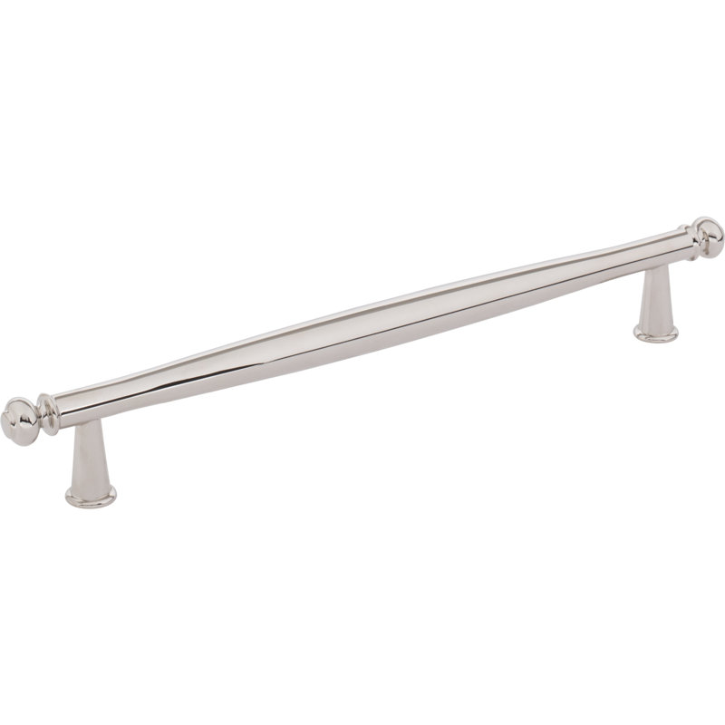 Coddington Bar Pull, Polished Nickel, 7 9/16" Center To Center