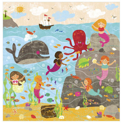 «Mermaid Mingle and Play», art sur toile
