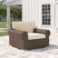 Chaise de patio avec coussin Campion