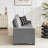 84.25"W 3-Seat Sofa with Cupholder-1746574957