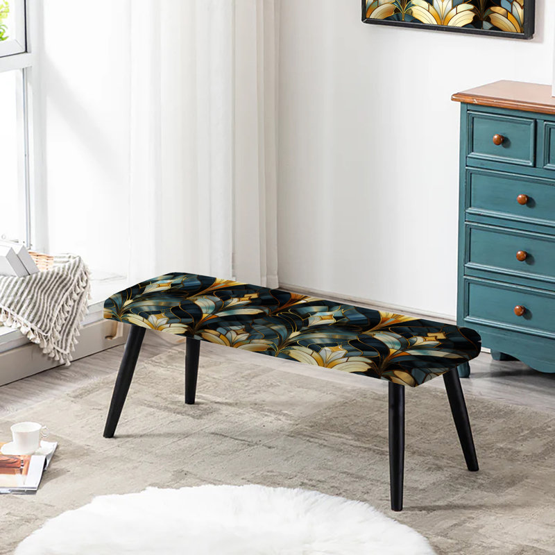 Banc noir déco or et émeraude opulence marbre - marbre