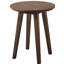 Tori Round Acacia Solid Wood Outdoor Side Table - 50 cm W 50 cm D-654508890