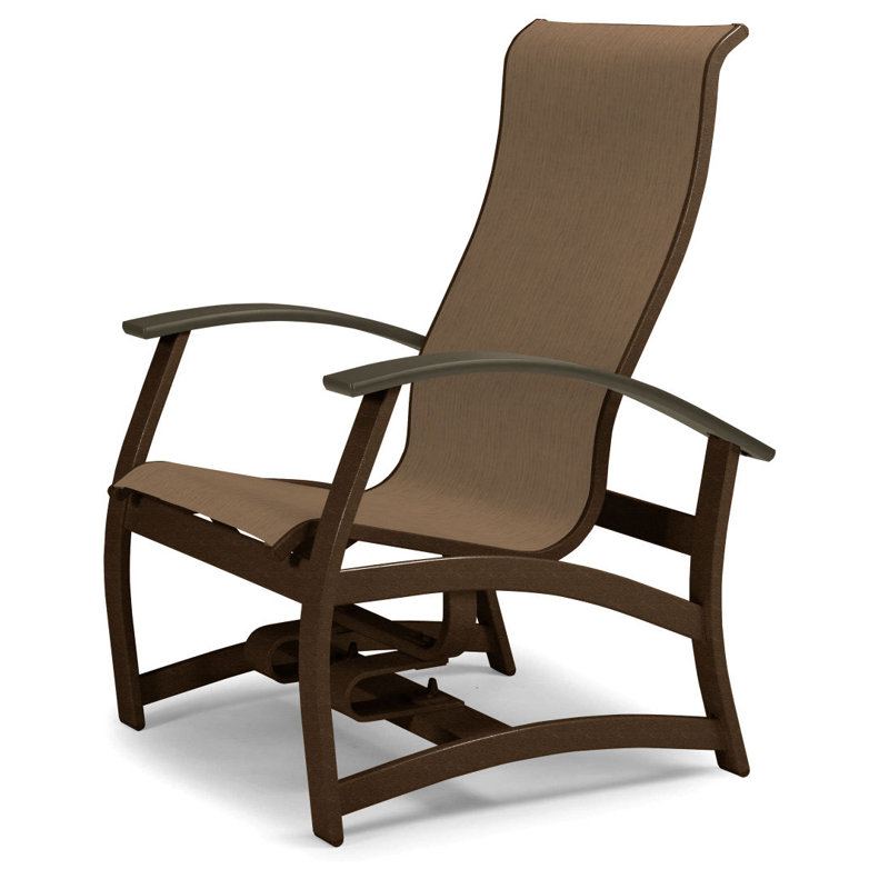 Askar Swivel Powder Coated Aluminum Outdoor Lounge Chair, Forest Forest Green 22D Sunbrella®, Beachwood P40, Textured Kona