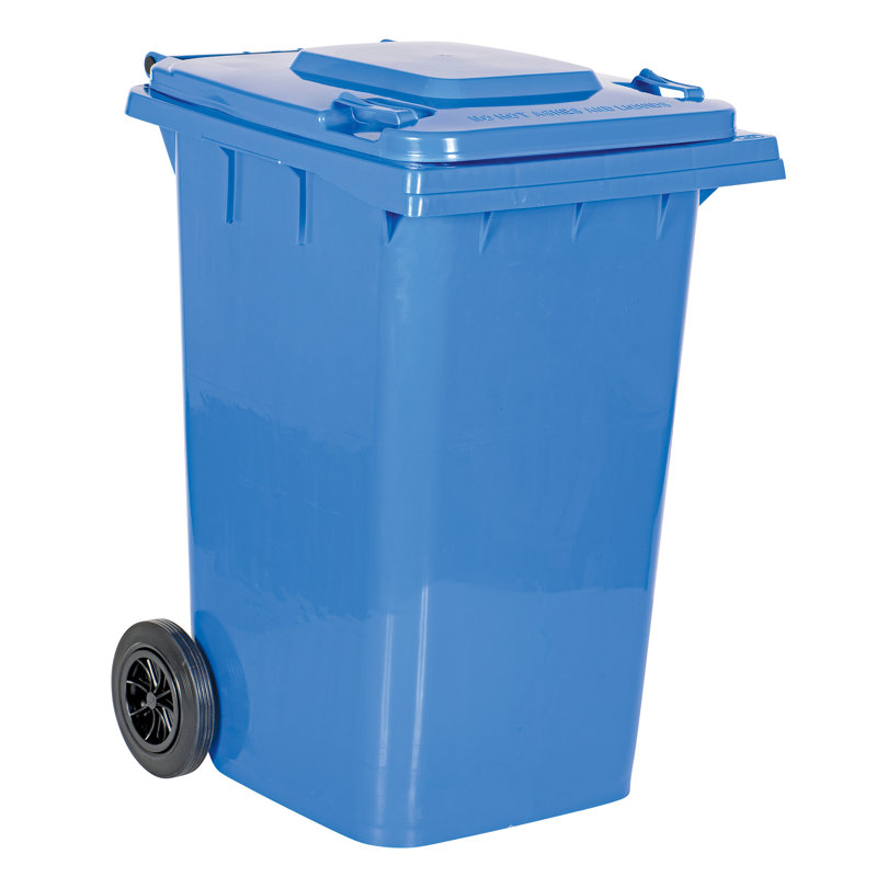 Poubelle en poly, 95 pte, Bleu