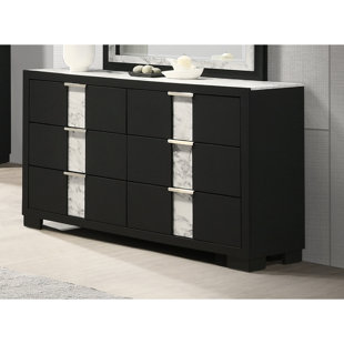 Commode 6 tiroirs l 16,4 po