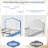 Upholstered Bed Frame with Led Lights and Storage Drawer for Kids, Girls, Boys, No Box Spring Needed-1774874505