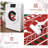 Christmas Runner Rug with Snowflake and Tree Pattern, Washable Low-Pile Non-Slip Hallway and Bedroom Rug,-1409604165