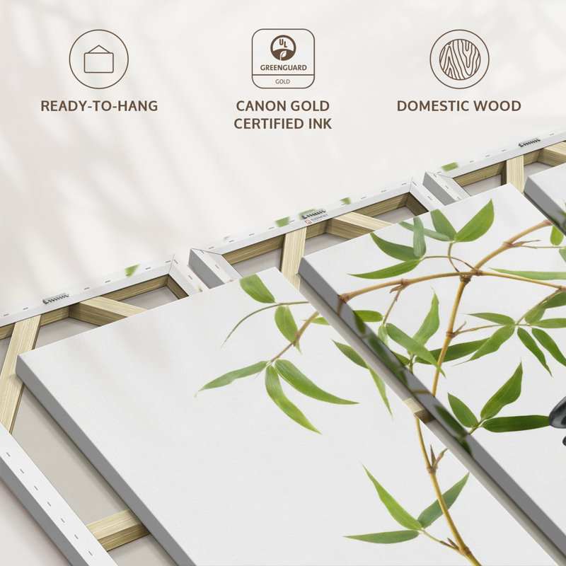 Nature «Galets zen et bambou» sur, H 48 po x l 74 po