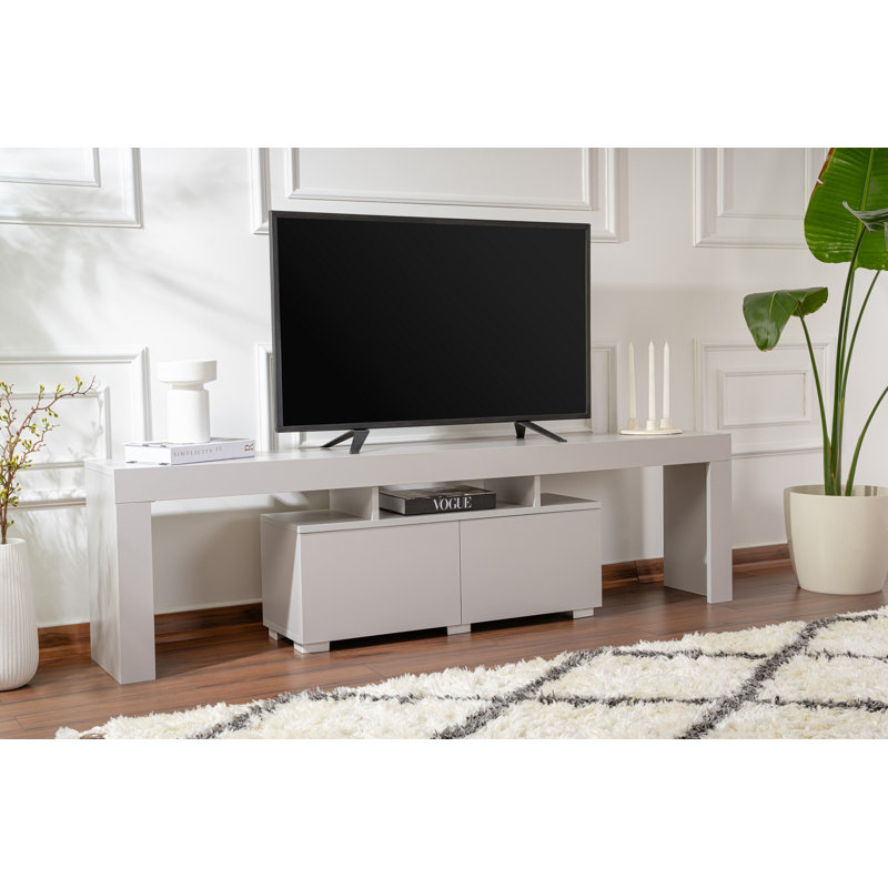 Nordure Unfinished TV Stand for TVs up to 75", Grey