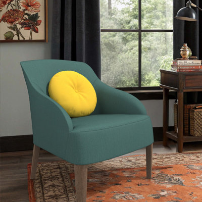 Sunbrella Indoor/Outdoor Throw Pillow, 18 Inch Round Cushion Cover with Insert