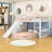 Wood Twin Over Twin Bunk Bed With Slide And Storage Staircase-26982227