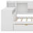 Daybed With 2 Drawers And Cabinets Shelves, Storage Bookcase, Built-In Removable Desk-1805524317-1805524316