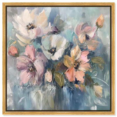 Floral Vortex I Canvas Floral Abstract Art by Art Remedy