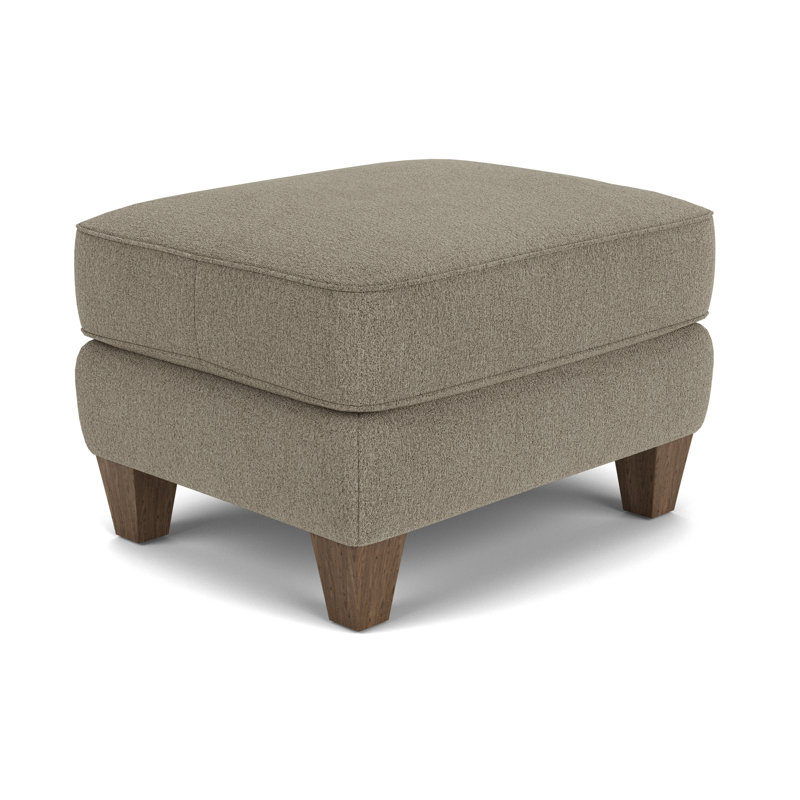 Square Ottoman, Dove 100% Polyester