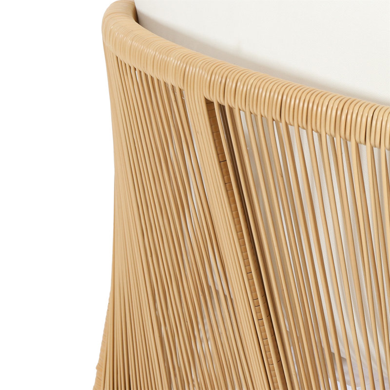Ensemble de meubles de patio 4 pièces en bois d'acacia