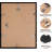 11x14 Black 5-Opening 4x6 Collage Photo Frame - Lightweight PVC Wall & Tabletop Display