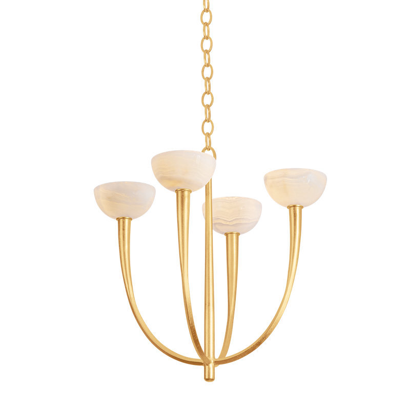 Lustre Maywood, H 24 po x l 22,75 po x P 22,75 po, Quatre lumières