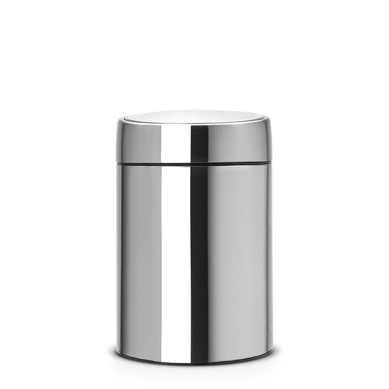 Slide 5 Litre Swing Top Trash Can, Grey