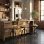 Tabouret de bar pivotant moderne à dossier arrondi P 18,5 po x l 16,25 po x H 38,25 po Modern-79289595