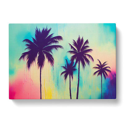 Painted Palm Trees Vol.4 - Wrapped Canvas