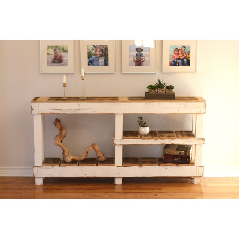 Console en bois massif 60 po Taleigha
