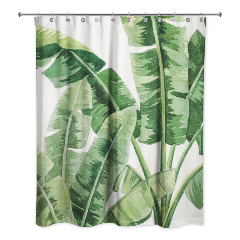 Rideau de douche simple Perine, Vert
