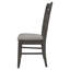 Chaise d'appoint rembourrée Dexter en gris foncé