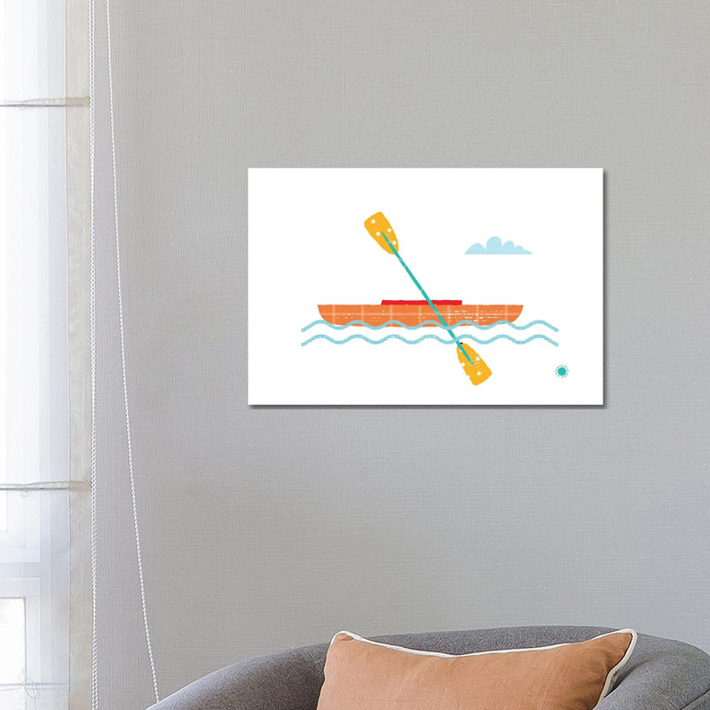Kayak by PaperPaintPixels - Wrapped Canvas Print, 66.04 cm H x 45.72 cm W x 1.91 cm D