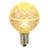 Vickerman G50 LED Warm White Faceted Replacement Bulb, E17/C9 Nickel Base .45 Watts, Dimmable, 10 Bulbs Per Pack