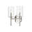 Millennium Lighting Chastine 2 Light Vanity with Clear Beveled-89513561