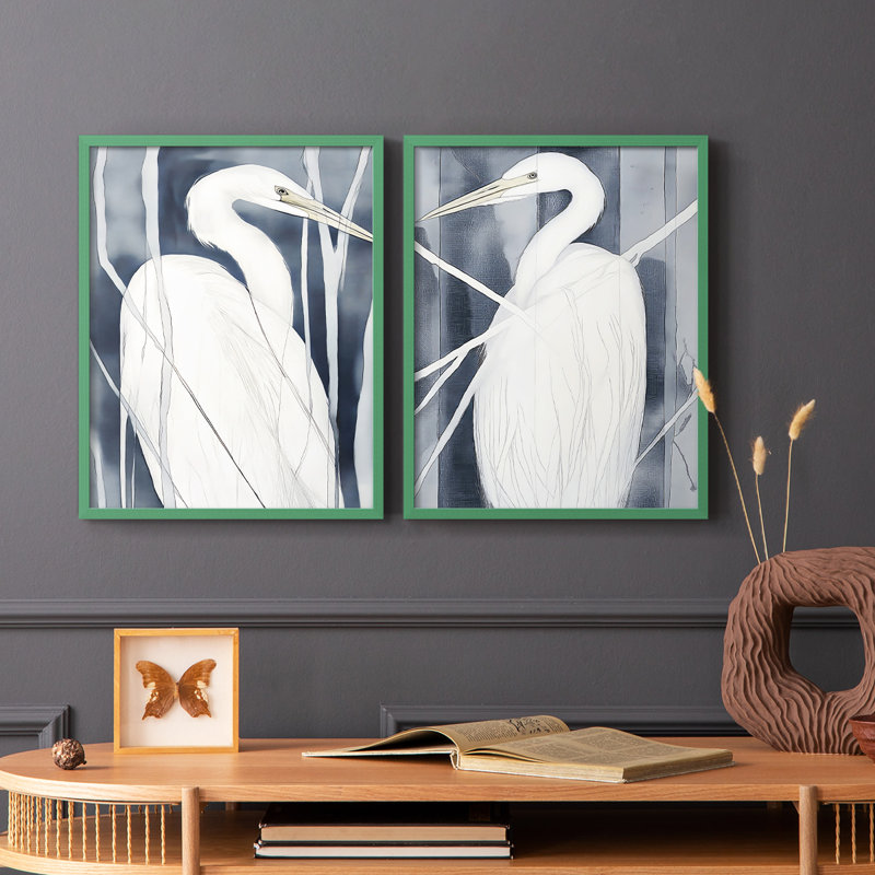 ANIMALS Series CCCLLXX - Reproduction encadrée de qualité supérieure - prête à être accrochée - aucun clou requis - aucun clou requis