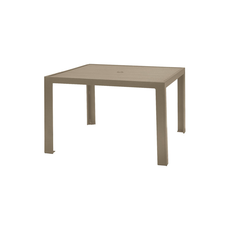 Table de salle à manger en aluminium, l 36 po x L 36 po x H 29,25 po, Moab