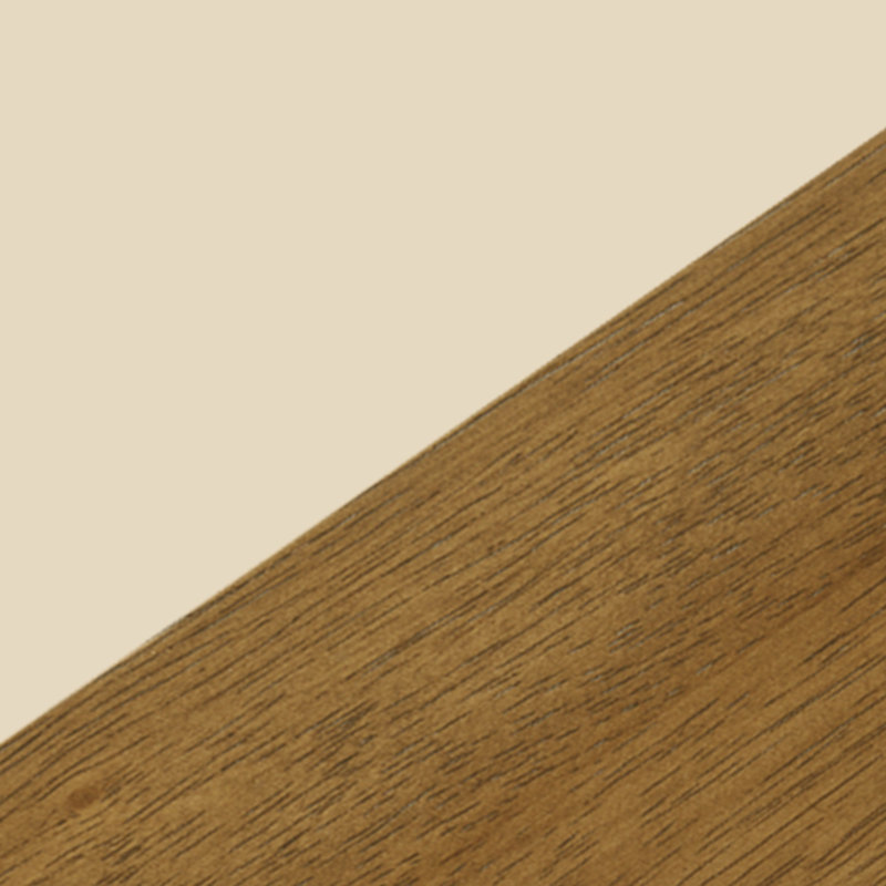 Grandes chaises de salle à manger en bois massif de couleur crème et brun, H 35,55 po x l 17,2 po x P 19,12 po
