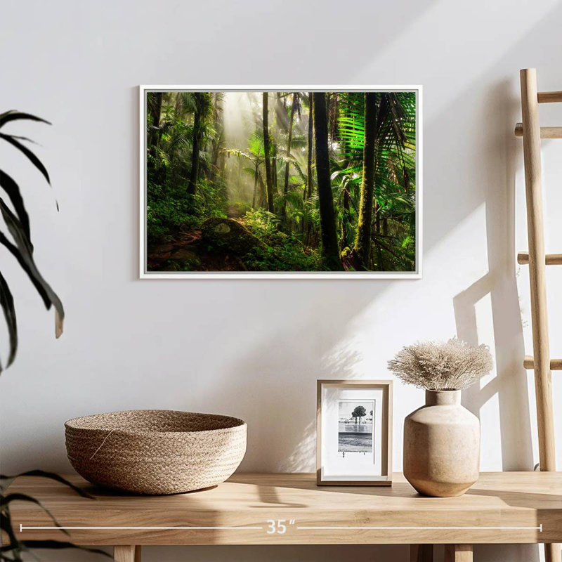 Forêt nationale d'El Yunque, 19 po x 13 po, Cadre flottant blanc