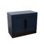 Armoire à 2 portes, finition denim bleu et whisky, 32 po de largeur, 17 po de profondeur, 27 po de hauteur, modulaire, peuplier massif, placages, aucun assemblage requis