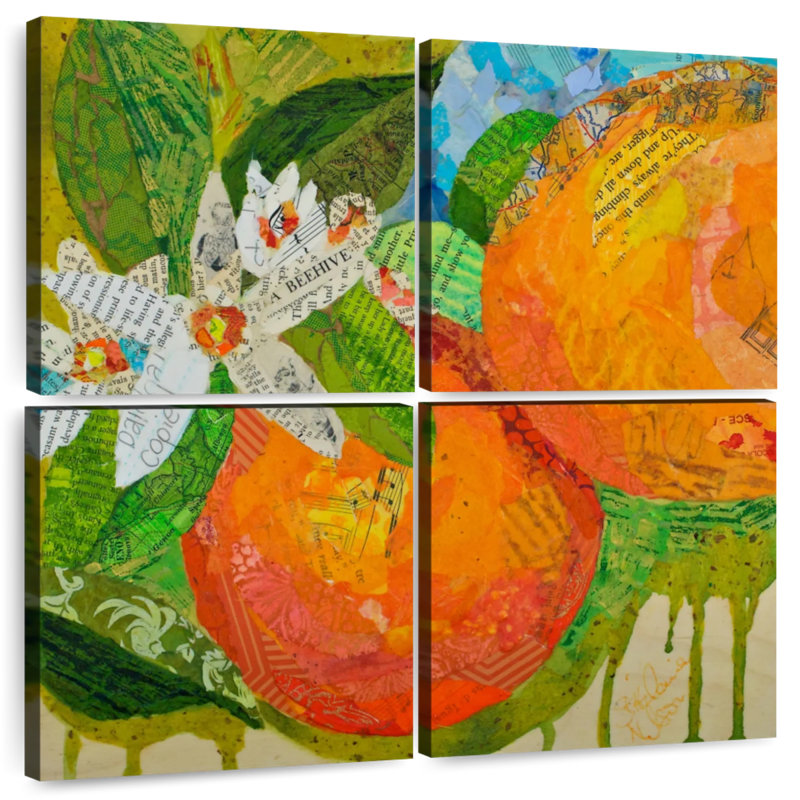 Yarlin Florida Oranges, 26" H x 26" W