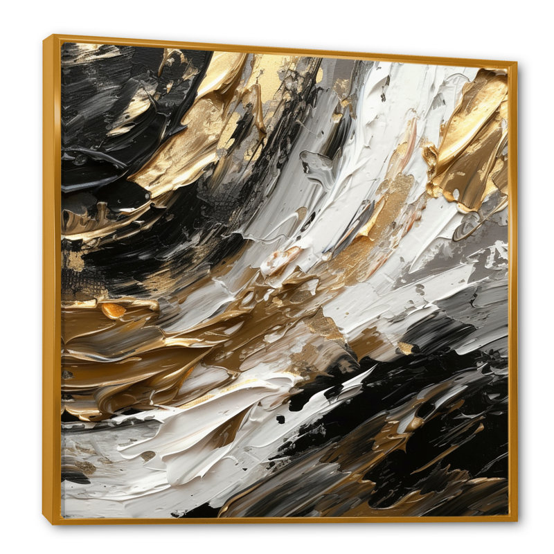 «Mystery Awakening», reproduction d'art sur toile, H 30 po x l 30 po x P 1 po, Toile avec cadre flottant or