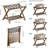 Foldable Bamboo Luggage Rack Set of 2-117987366