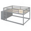 Lit superposé double avec 4 tiroirs et 3 tablettes - gris-120940599-120940602