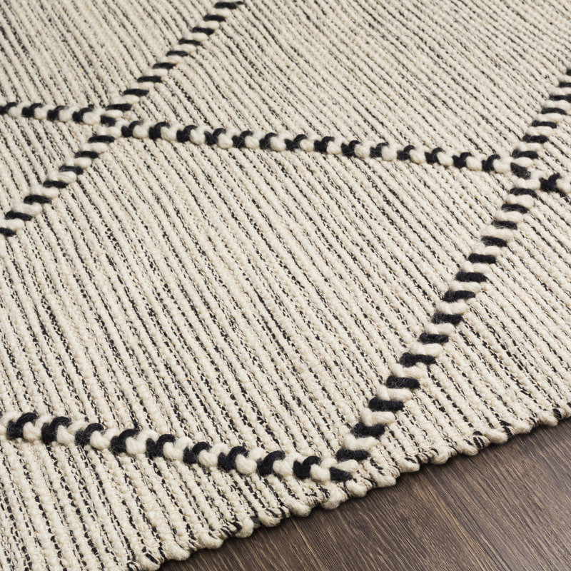 Tapis gris / noir Althena, Rectangle 8 pi 10 po x 12 pi