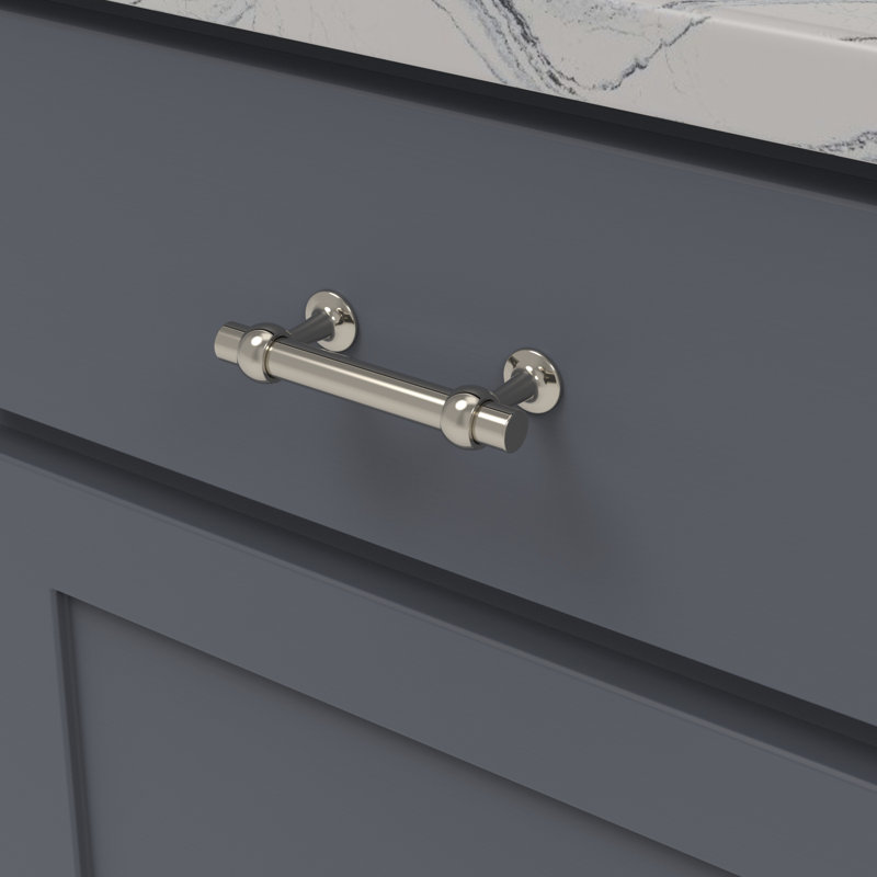 Ostia Collection Pull, 3", Polished Nickel