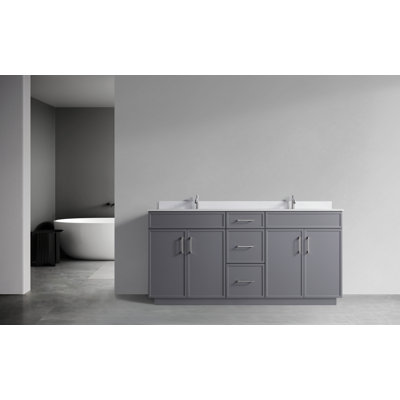 Base de meuble-lavabo double 72 po 72 po